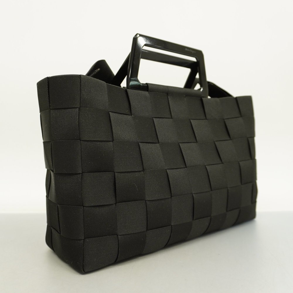SALVATORE FERRAGAMOAuth 2WAY Bag Women's Nylon Canvas Black - Picture 2 of 8